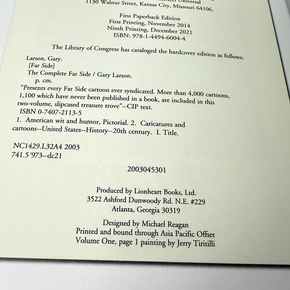 The Complete Far Side Gary Larson 3 Volume Paperback Boxed Set 2014 READ - Picture 3 of 11